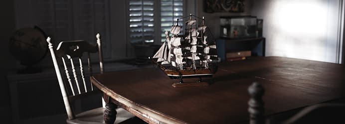 A collection of antique porcelain teacups.